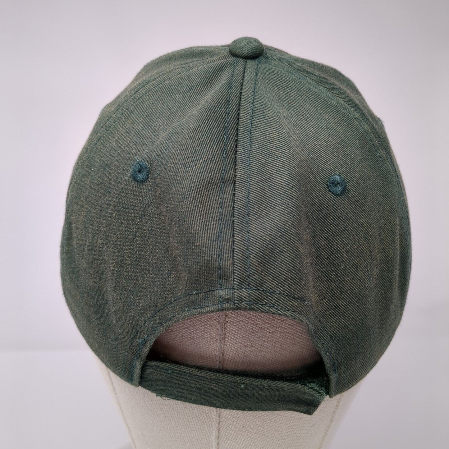 MV Football Strapback Hat Green OSFM Adjustable Embroidered Alleson