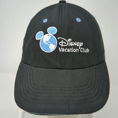 Disney Baseball Cap Black One Size Vacation Club Member Mickey Mouse Globe Hat