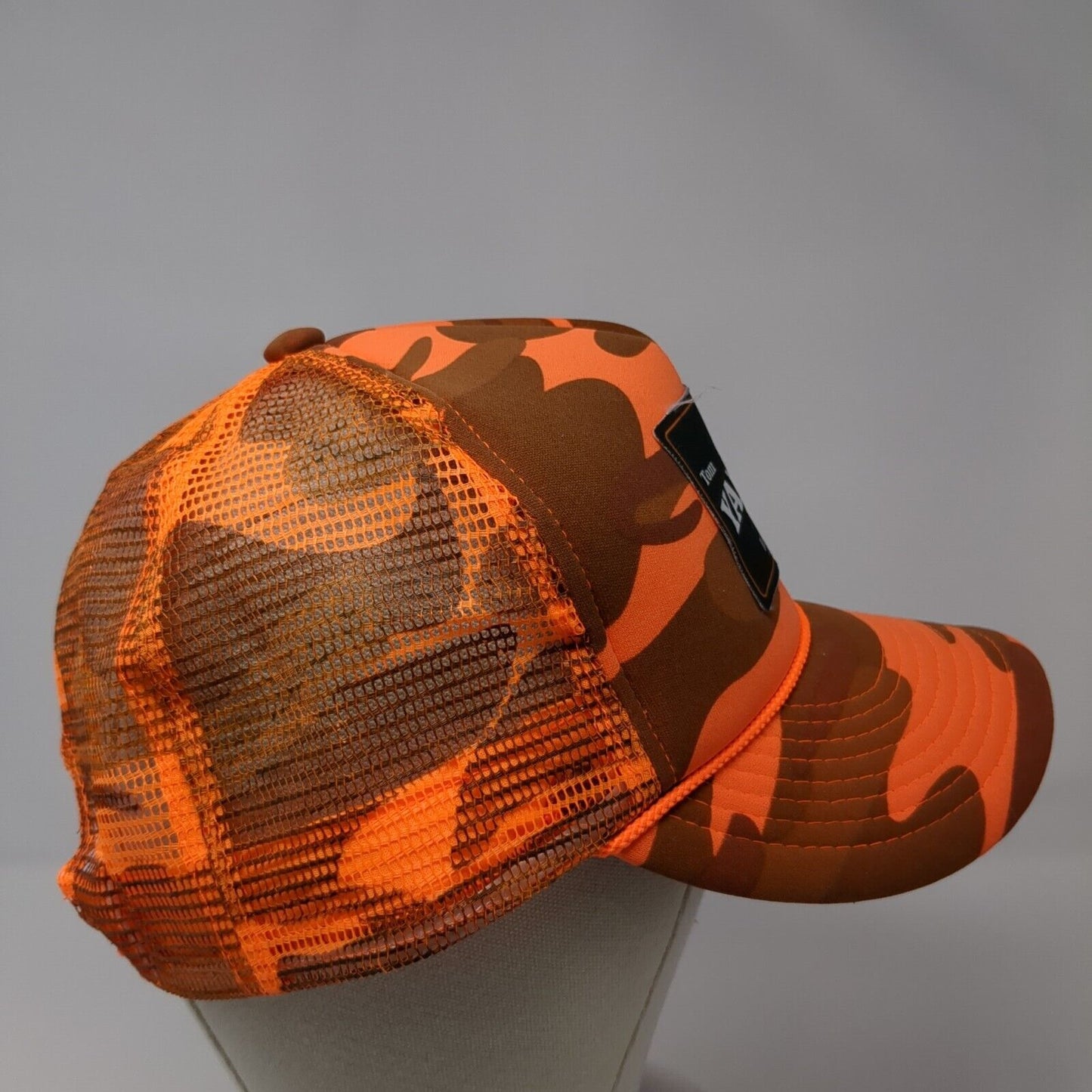 Tom Yankton Live Snapback Mesh Back Rope Trucker Hat Camo One Size Cobra