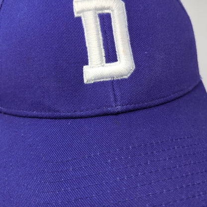 Letter D Strapback Hat Purple One Size Adjustable Embroidered Adidas