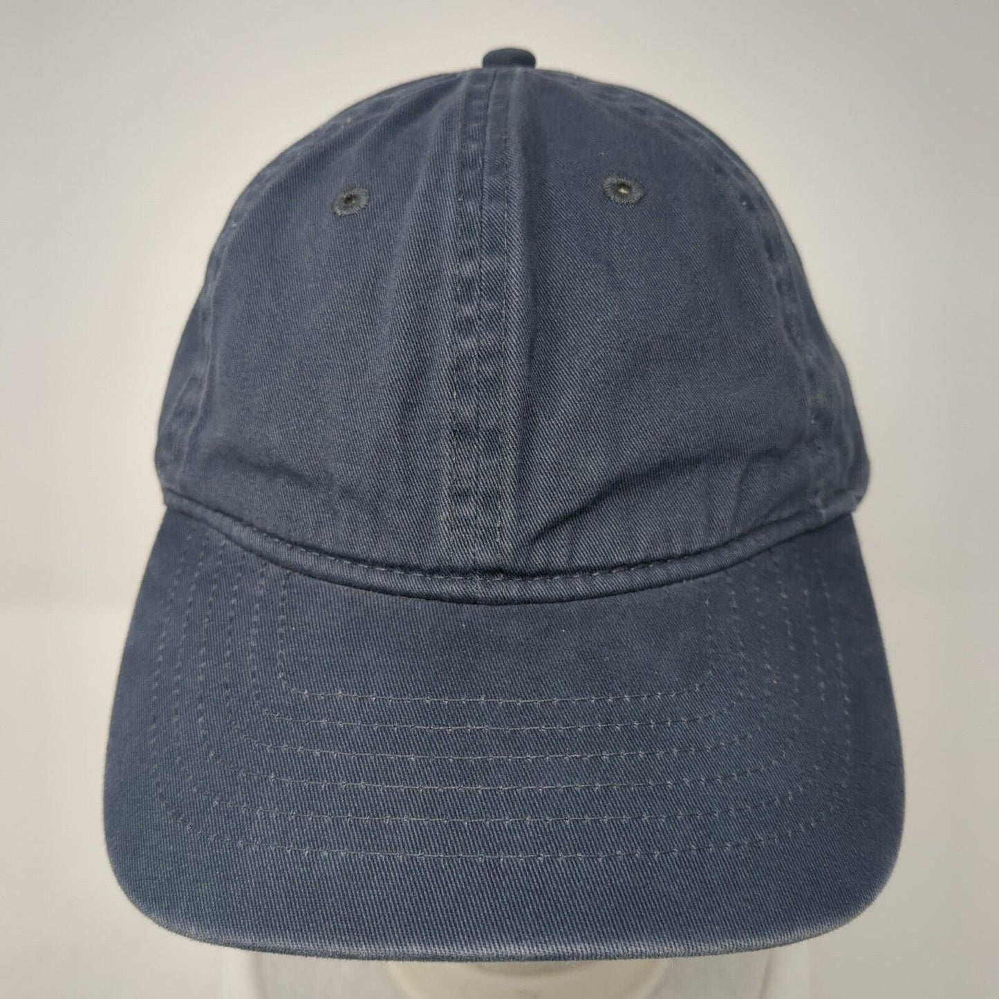 George Slideback Hat Blue One Size Adjustable Blank Solid Vent Holes