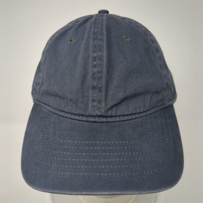 George Slideback Hat Blue One Size Adjustable Blank Solid Vent Holes