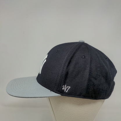 '47 Brand Men's Snapback Hat Blue OSFA Embroidered New York Yankees Logo