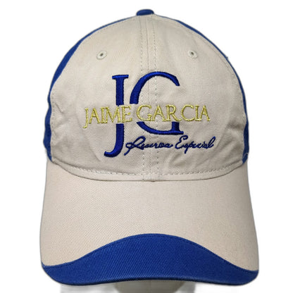My Father Cigars Jaime Garcia Cigar Baseball Cap Beige Blue OSFM Slideback Hat