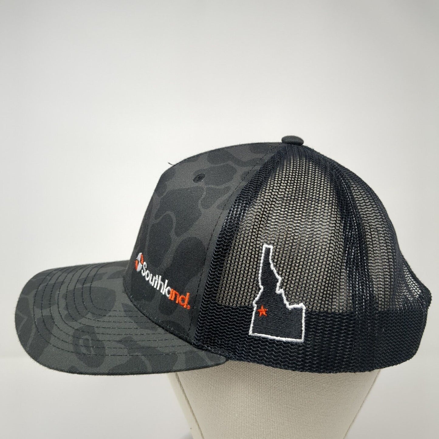 Southland Snapback Trucker Hat Camouflage OS Adjustable Mesh Back Richardson