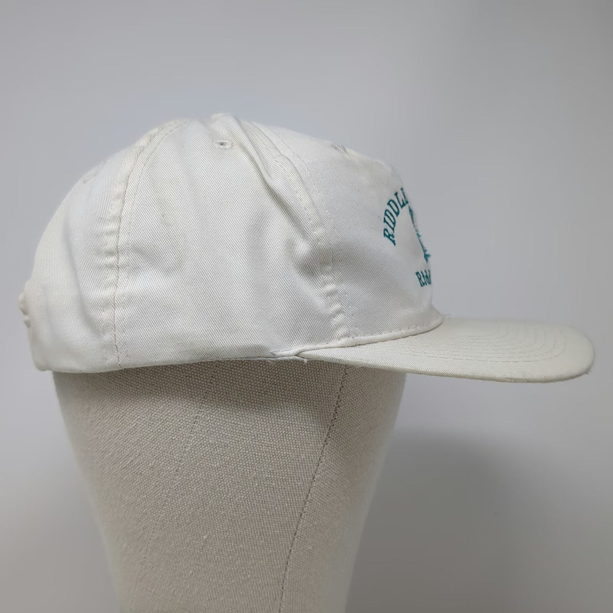 Otto Snapback Hat White One Size Riddle Ranches Idaho Embroidered Graphic Cap