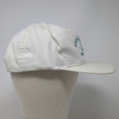 Otto Snapback Hat White One Size Riddle Ranches Idaho Embroidered Graphic Cap