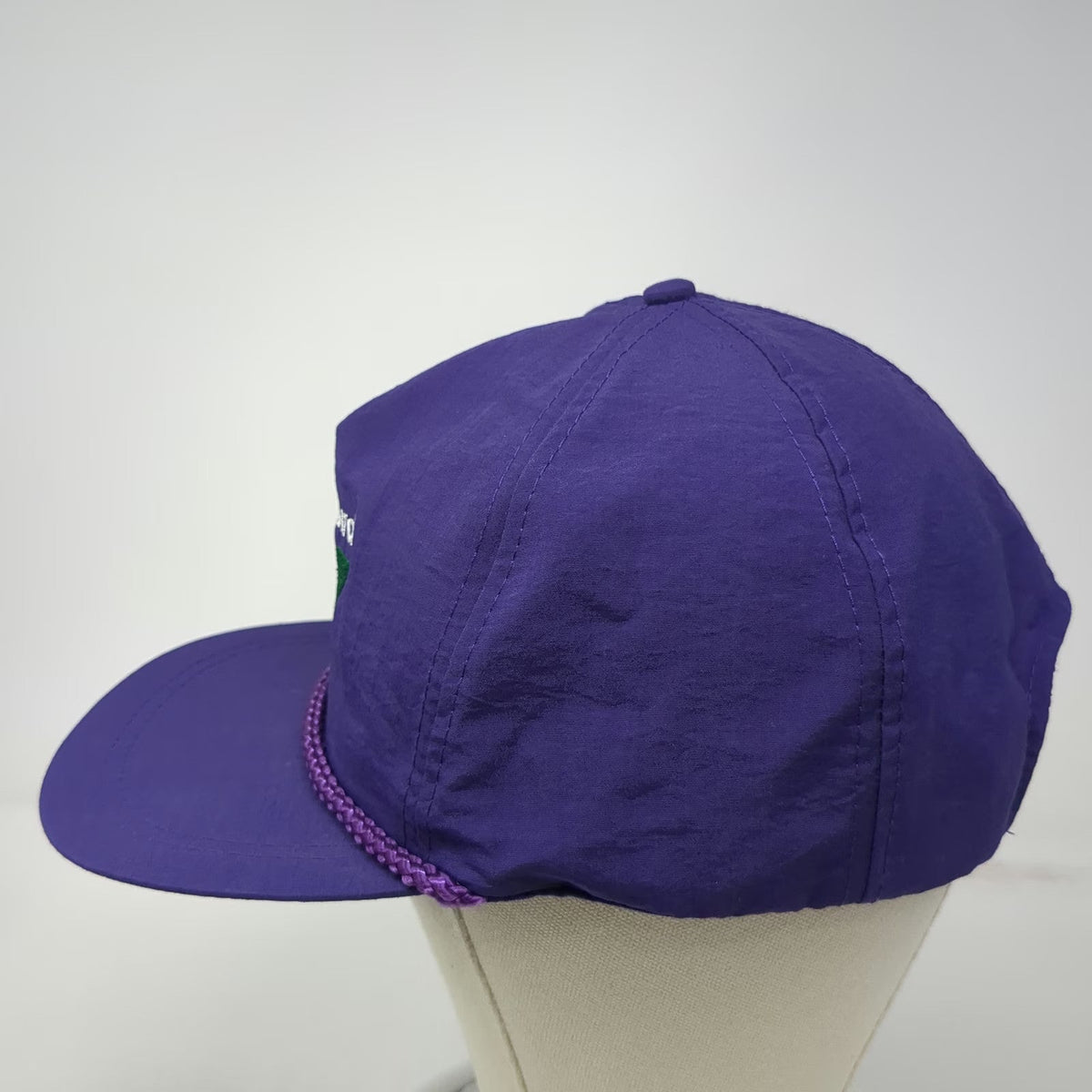 KC 5 Panel Purple One Size Snowbird Rope Snapback Hat Ski Resort Utah Mountain