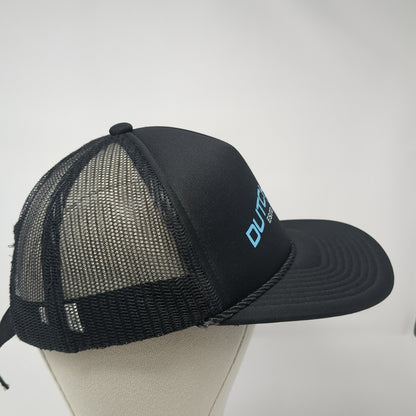 Dutch Bros 1992 Strapback Rope Trucker Hat Black One Size Mesh Back