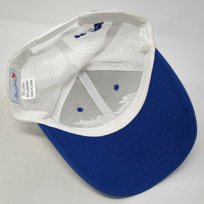 Maui Jim Trucker Hat Blue One Size Hawaii Islands Logo Mesh Back Snapback