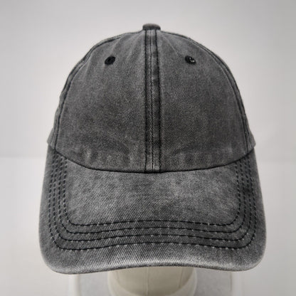 Unbranded Ponyback Slideback Hat Gray One Size Adjustable 6 Panel Blank Cotton