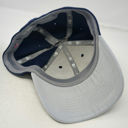 New Era Seattle Seahawks NFL Blue XL 39THIRTY Stretch Fit Curved Bill Logo Hat