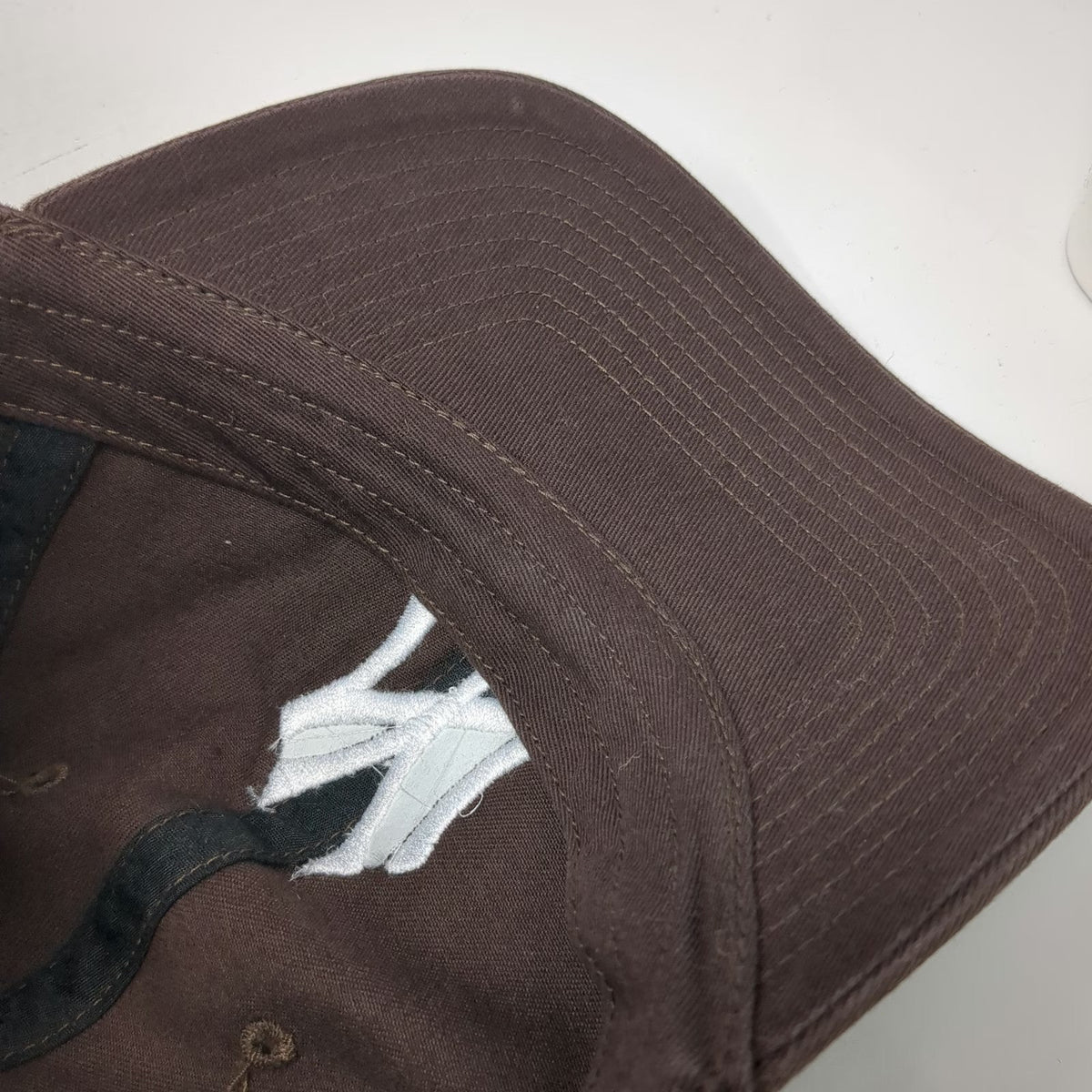 New York Yankees MLB '47 Baseball Cap Brown White One Size Slideback Logo Hat