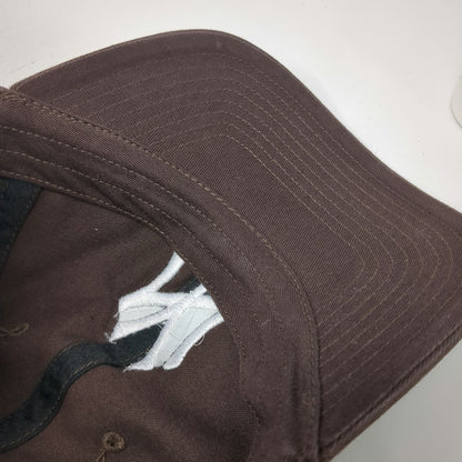 New York Yankees MLB '47 Baseball Cap Brown White One Size Slideback Logo Hat