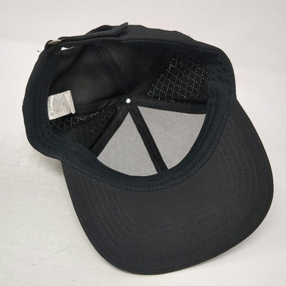 Gaiam Baseball Cap Black One Size Perforated Breathable Adjustable Slideback Hat