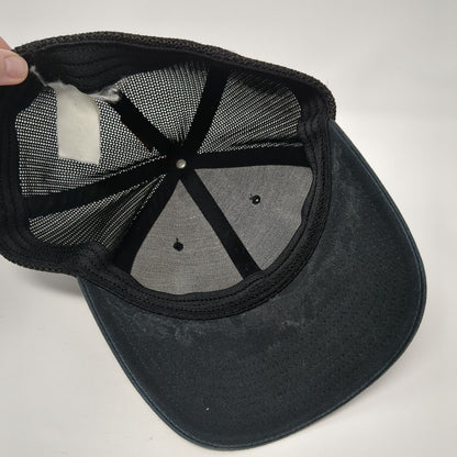 American Tree Flag Fitted Trucker Hat Black L/XL Mesh Back 6 Panel Columbia