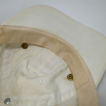 Nagano 1998 Olympics CBS Baseball Cap Beige OS Made in USA Pins Hat Vintage