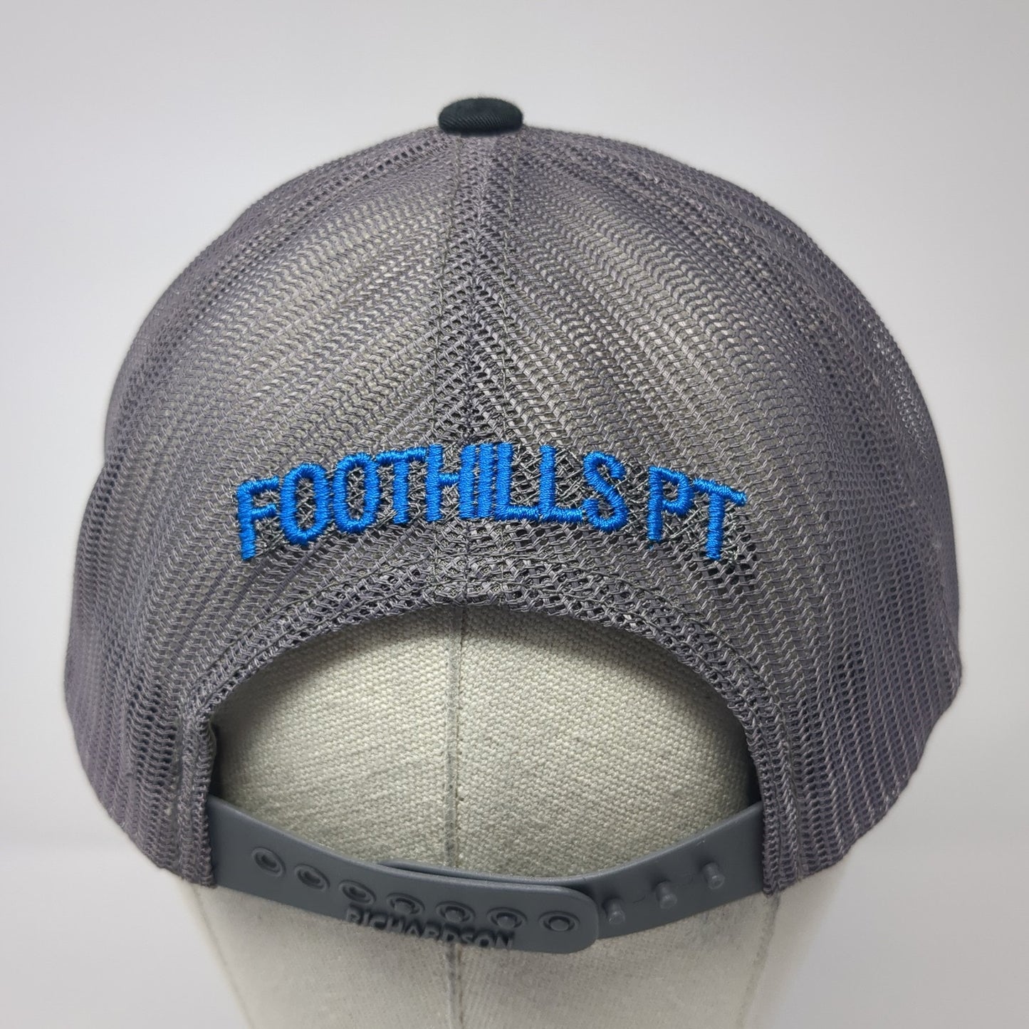 Foothills PT Snapback Trucker Hat Black One Size Adjustable Mesh Back Richardson