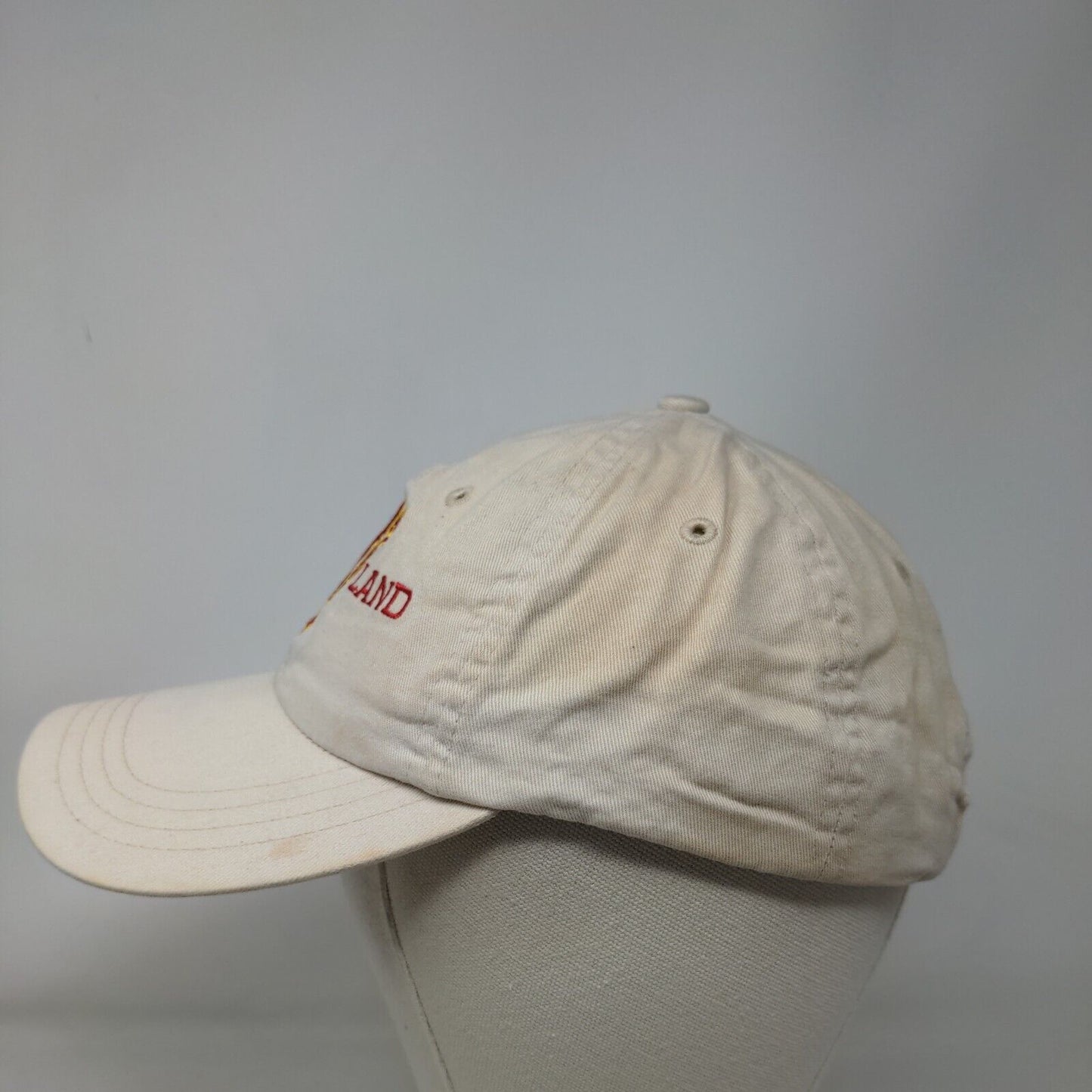 Scotland Lion Strapback Hat Tan One Size Embroidered Adjustable 6 Panel