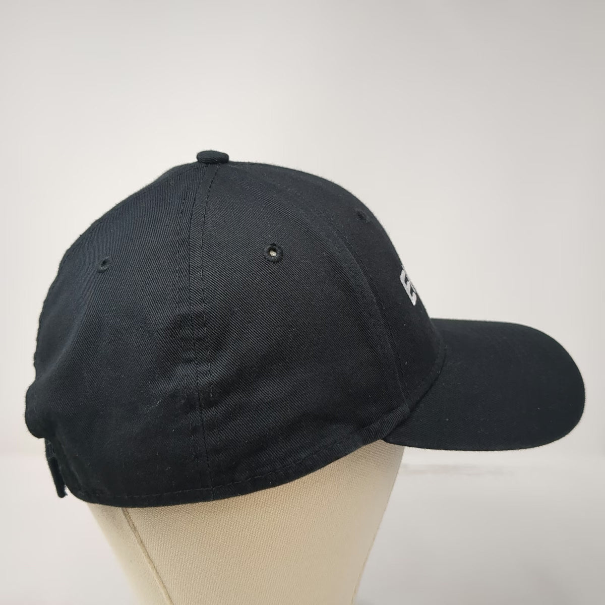 New Era Baseball Cap Black One Size EMFACE Embroidered 9FORTY Strapback Hat