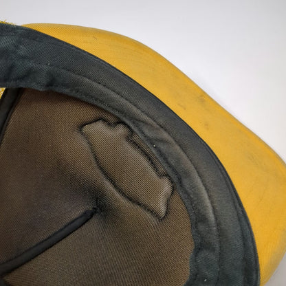 Vans Trucker Hat Yellow One Size Mesh Back Snapback Skateboard Logo Patch Hat