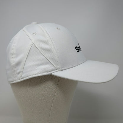 OGIO Baseball Cap White M Simplot Logo Stretch Fit Curved Brim Performance Hat