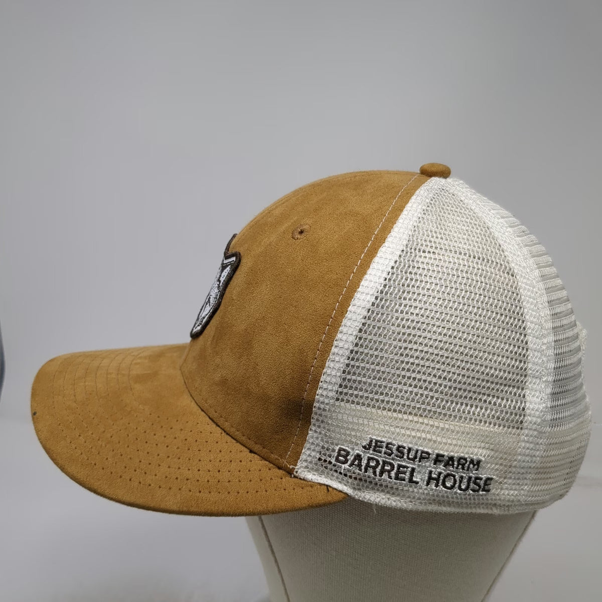 Brown Trucker Hat One Size Jessup Farm Barrel House Fox Colorado Mesh Snapback