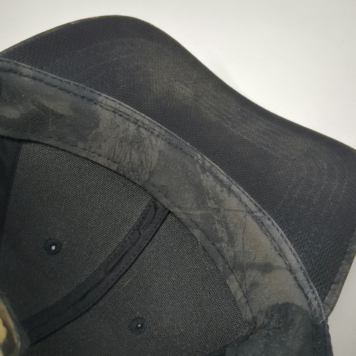 Mossy Oak Baseball Cap Black M Stretch Fit Break-Up Eclipse Camo Tree Hat