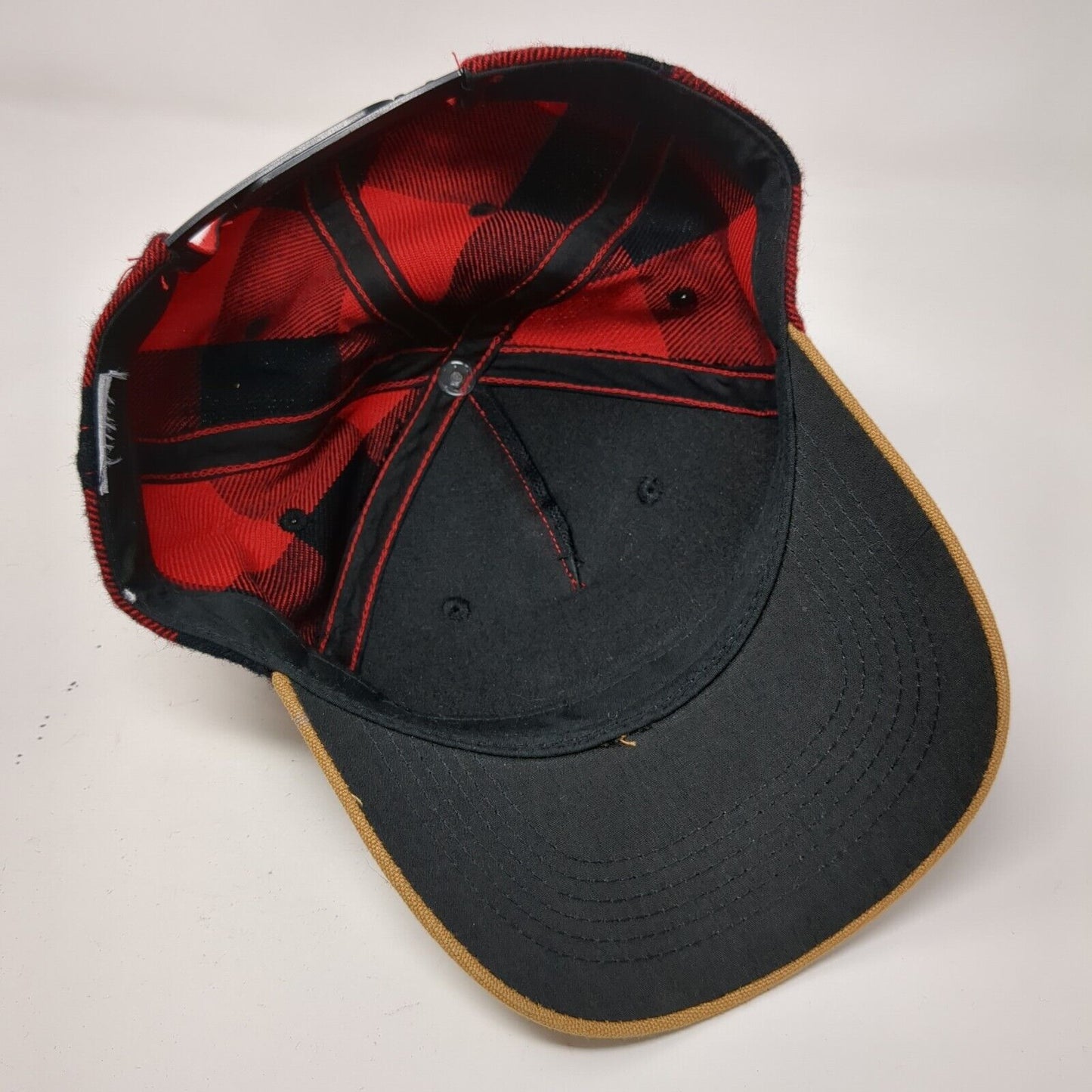 Unbranded Snapback Hat Multicolor OSFA Adjustable Plaid Vent Holes