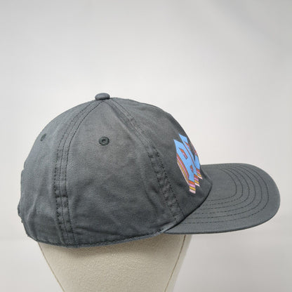 ACDC Snapback Hat Gray One Size Adjustable Vented Holes 6 Panel Cotton