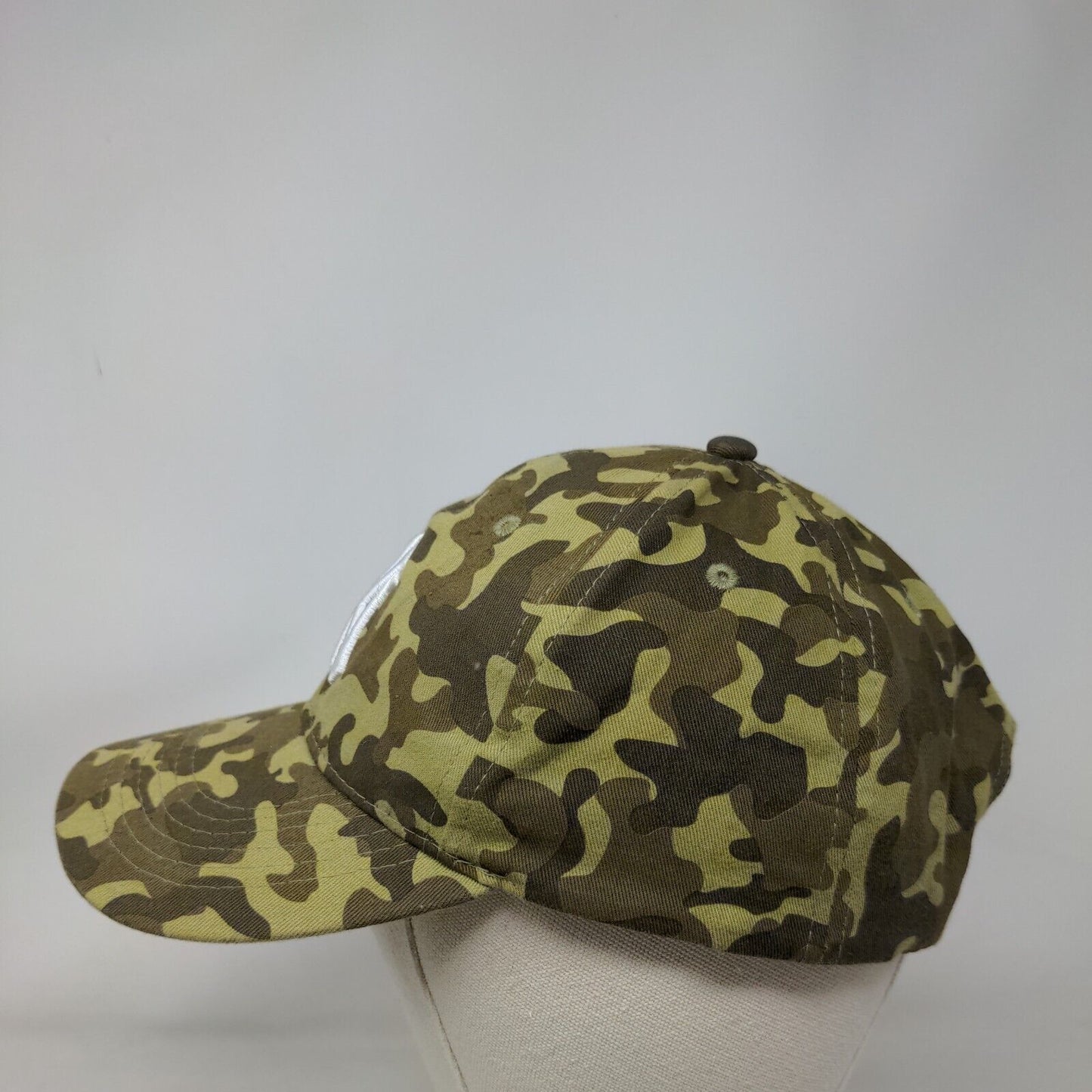 New York Yankees Camo Snapback Hat Green Embroidered Logo Adjustable