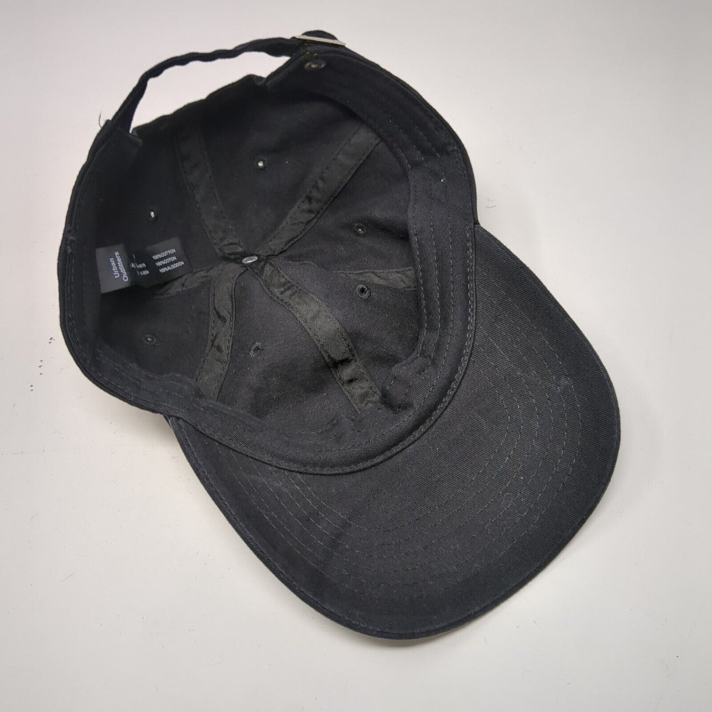 Urban Outfitters Slideback Hat Black OSFA Adjustable Solid Blank