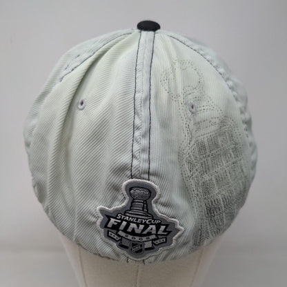 Reebok NHL Men's Fitted Hat OSFA Gray Philadelphia Penguins 2009 Stanley Cup