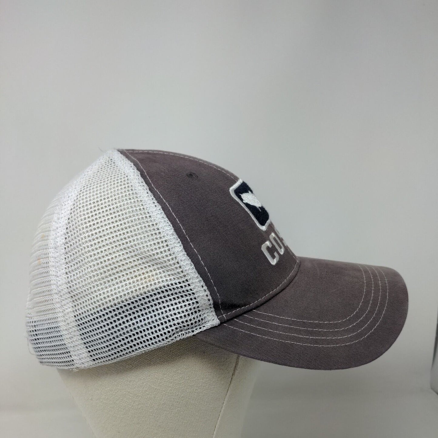 Costa Del Mar Fish Snapback Mesh Back Trucker Hat Blue One Size Embroidered