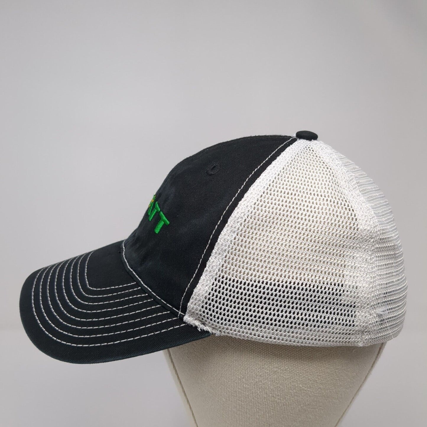 Platt Fitted Mesh Back Trucker Hat Black One Size Colorblock Outdoor