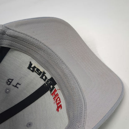 Richardson Baseball Cap Gray M Fitted RapidHot Embroidered Logo Curved Brim Hat