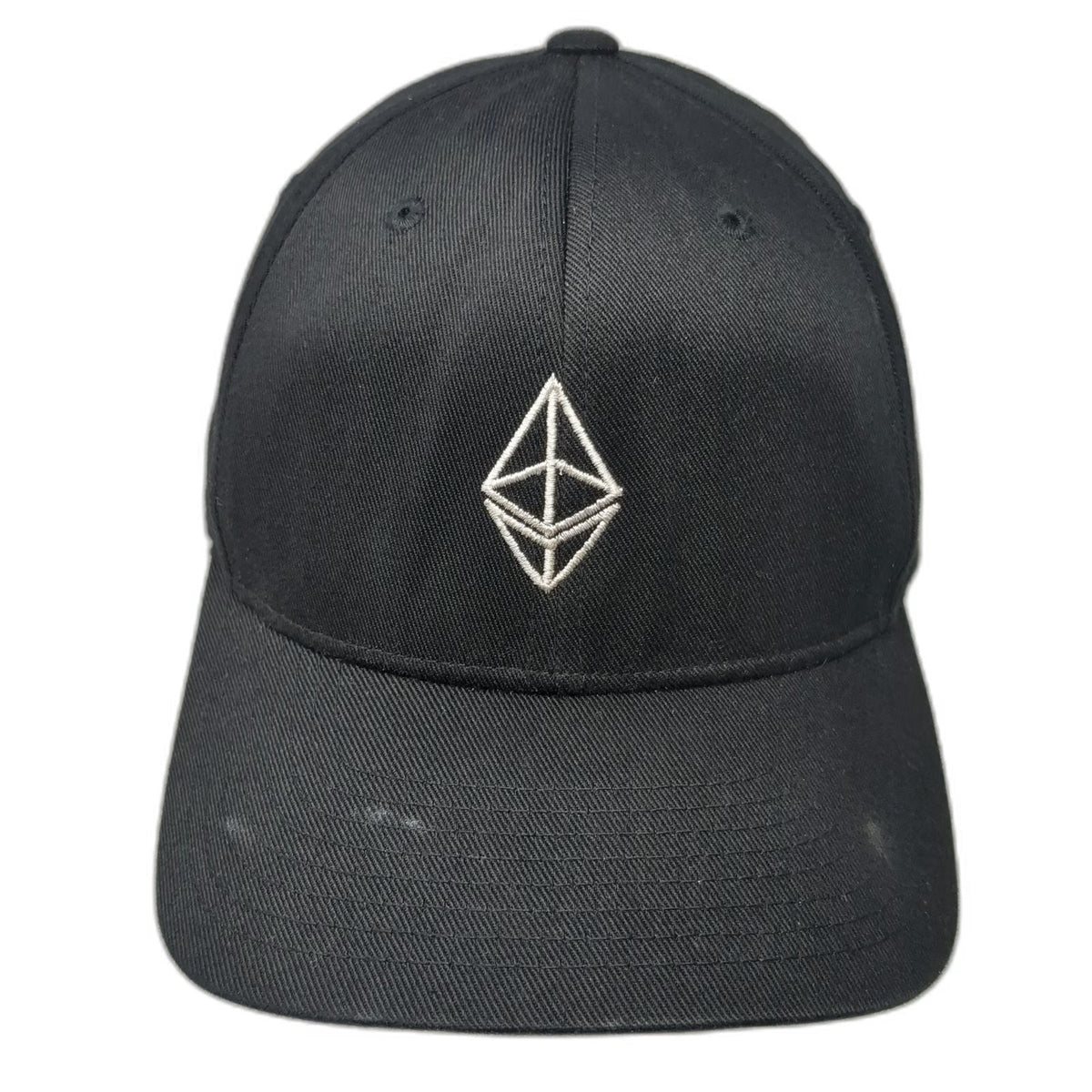 Flexfit Baseball Cap Black XL Fitted Ethereum Crypto Logo Embroidered Hat