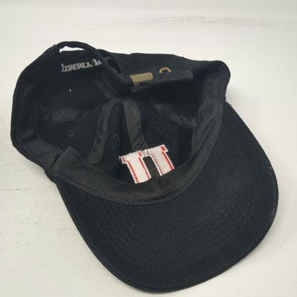 Jimmy John's Baseball Cap Black One Size Strapback Red Logo Embroidered Hat