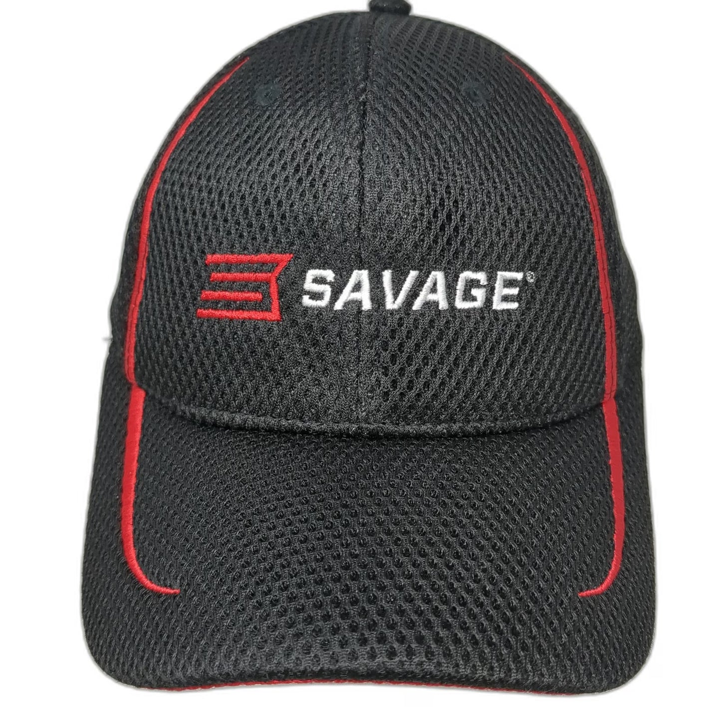 Savage Arms Baseball Cap Black One Size Strapback Mesh Firearm Gun Logo Hat