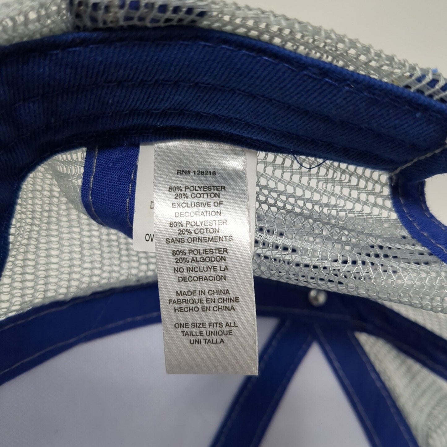 Bud Light Snapback Trucker Hat Blue One Size Adjustable Mesh Back 6 Panel