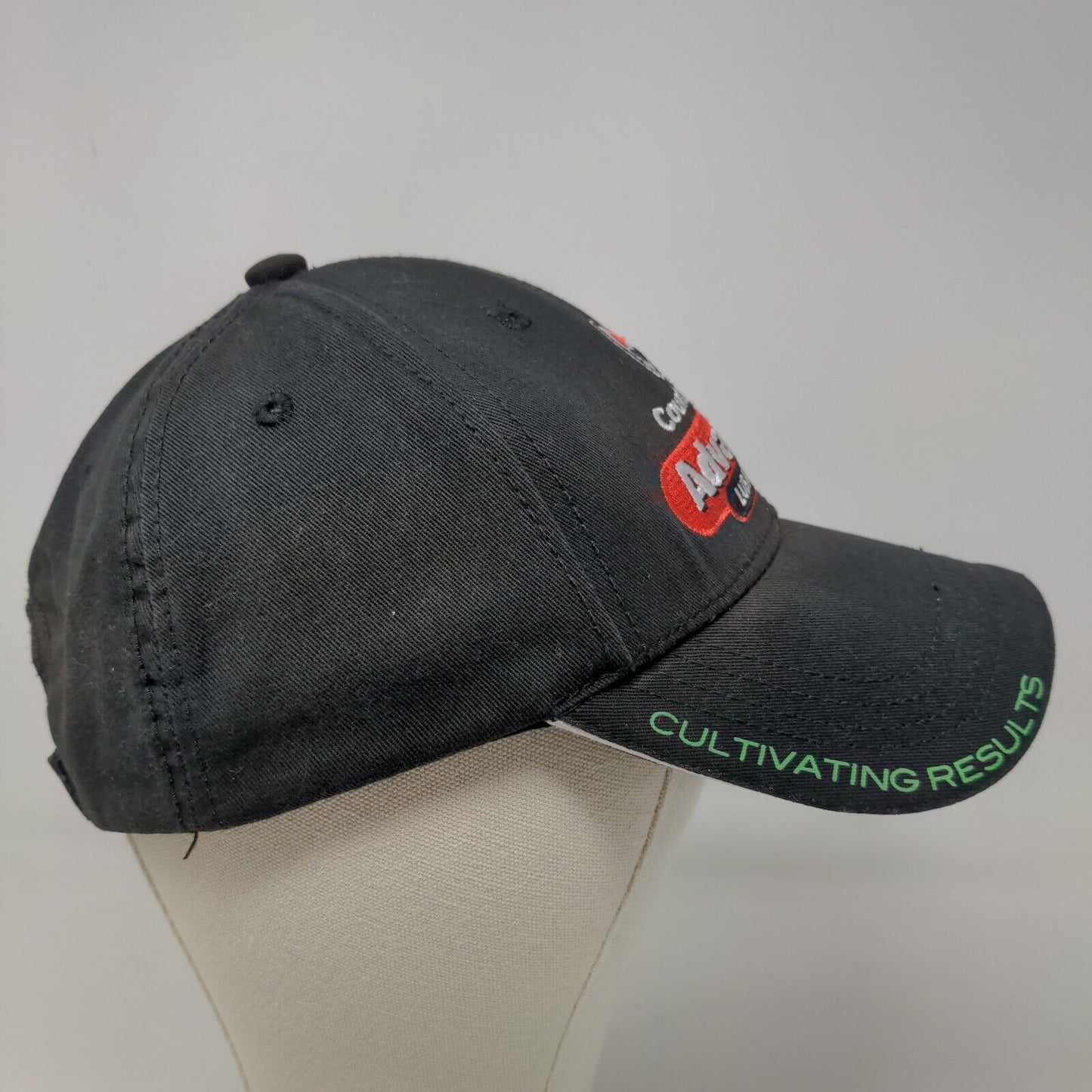 Cap America Men's Strapback Hat Black Country Mark Advantage Lubricants