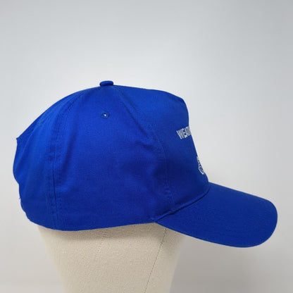 Weatherby Lake Snapback Hat Blue One Size Adjustable Embroidered 6 Panel