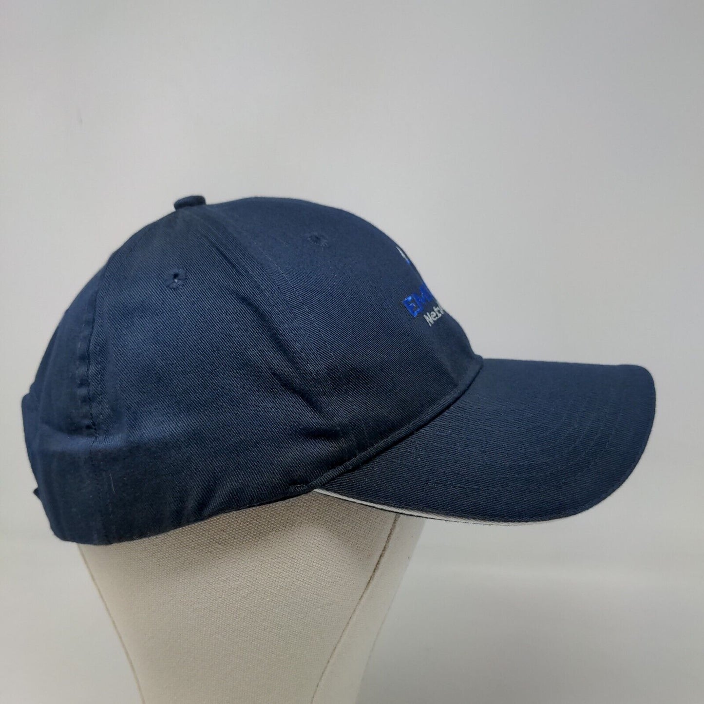 Port & Company Men's Strapback Hat Blue Adjustable Emerson Network Power Logo