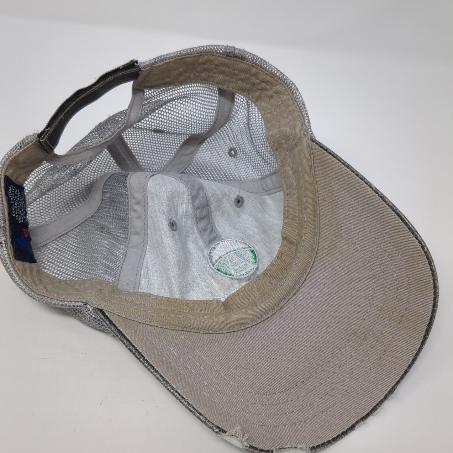 Missouri Tie Strapback Mesh Back Trucker Hat Gray One Size Adjustable