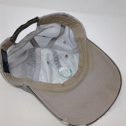 Missouri Tie Strapback Mesh Back Trucker Hat Gray One Size Adjustable