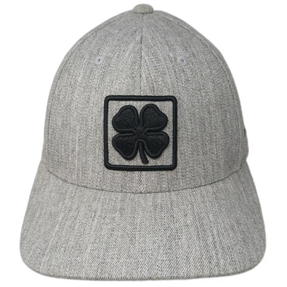 Black Clover Snapback Hat Gray One Size Live Lucky Clover Logo Flexfit 110 Tech