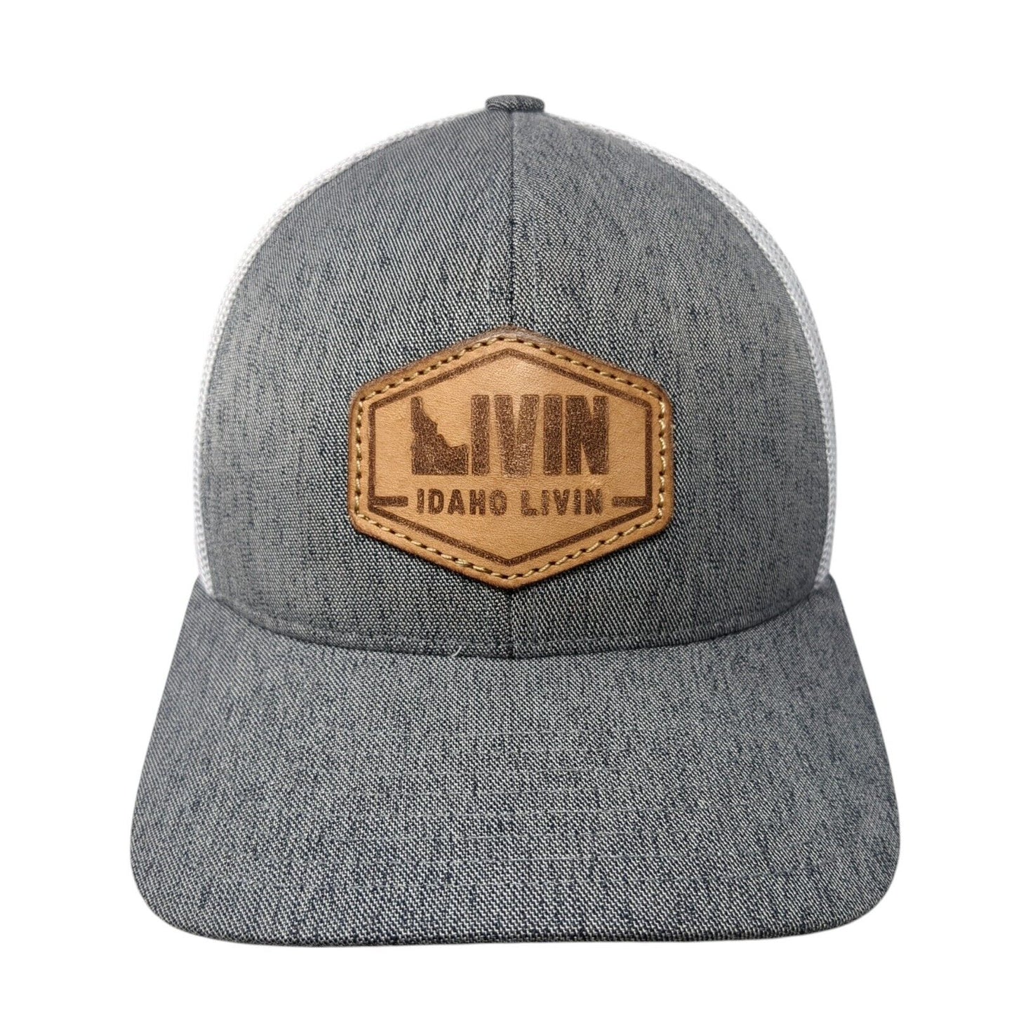 Idaho Livin Patch Snapback Trucker Hat Gray One Size Pacific Headwear