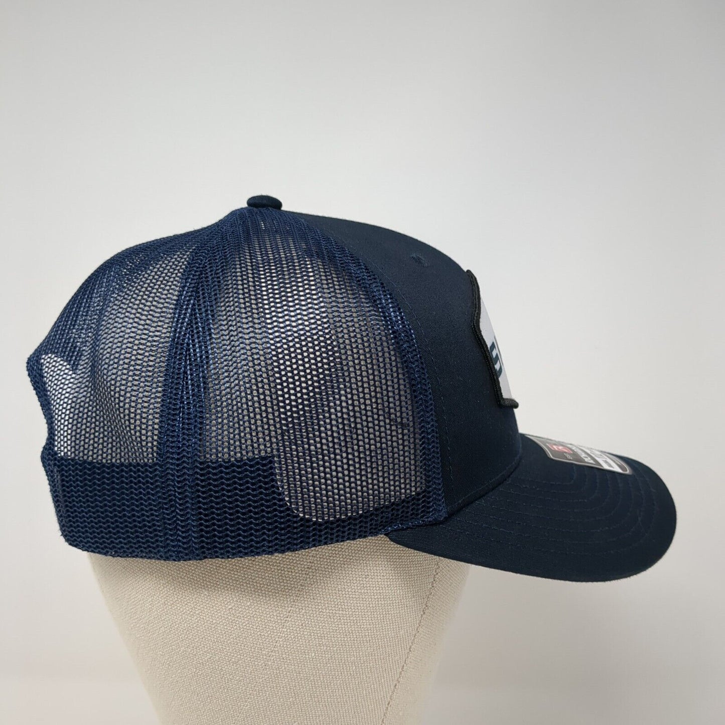 Skins 2024 Patch Snapback Trucker Hat Blue One Size Mesh Back Adjustable