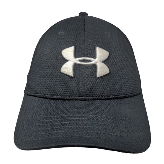 Under Armour Men's Fitted Hat Black Size M/L Embroidered Logo