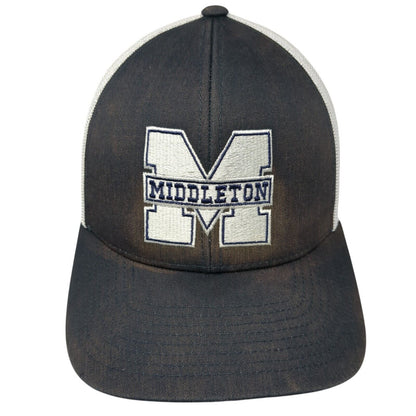 Middleton Snapback Trucker Hat Blue OS Adjustable Mesh Back Pacific Headwear